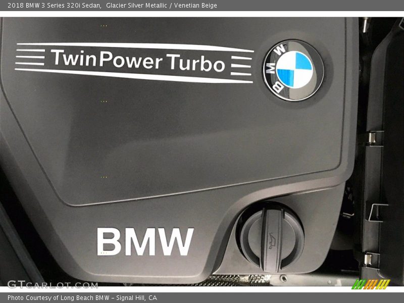 Glacier Silver Metallic / Venetian Beige 2018 BMW 3 Series 320i Sedan