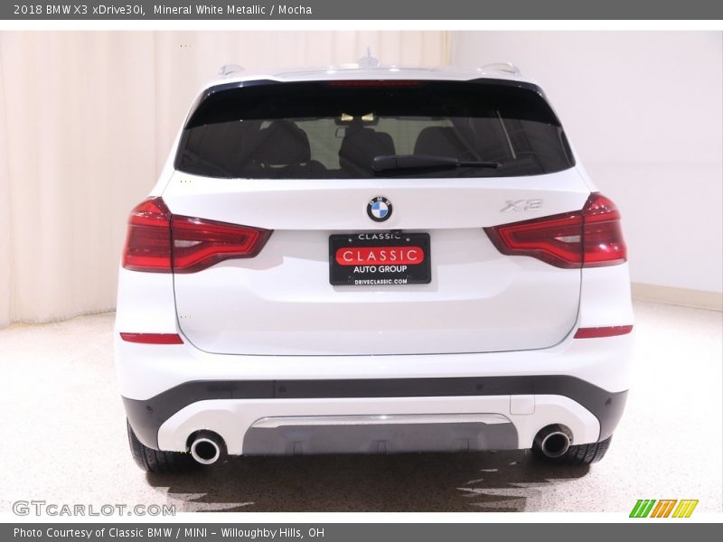 Mineral White Metallic / Mocha 2018 BMW X3 xDrive30i
