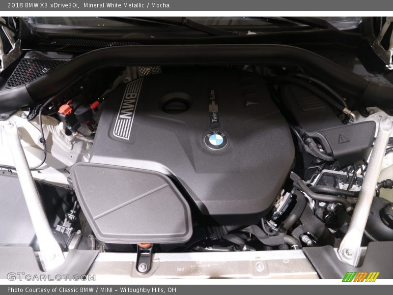 Mineral White Metallic / Mocha 2018 BMW X3 xDrive30i