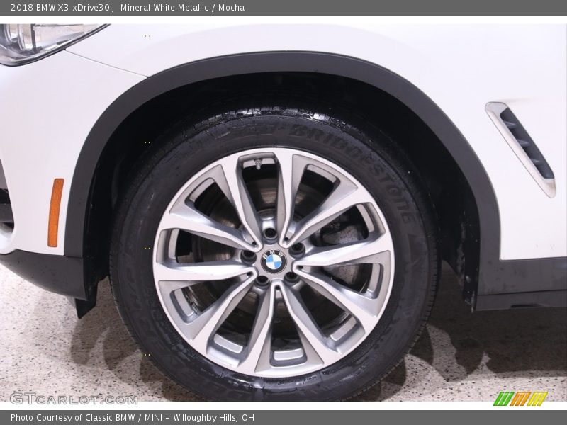 Mineral White Metallic / Mocha 2018 BMW X3 xDrive30i