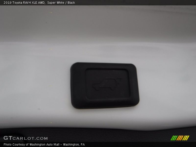 Super White / Black 2019 Toyota RAV4 XLE AWD