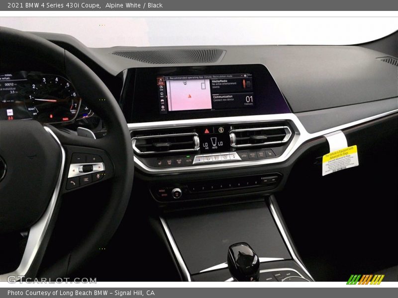 Alpine White / Black 2021 BMW 4 Series 430i Coupe