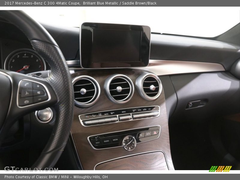 Brilliant Blue Metallic / Saddle Brown/Black 2017 Mercedes-Benz C 300 4Matic Coupe