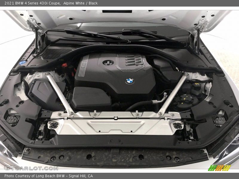 Alpine White / Black 2021 BMW 4 Series 430i Coupe