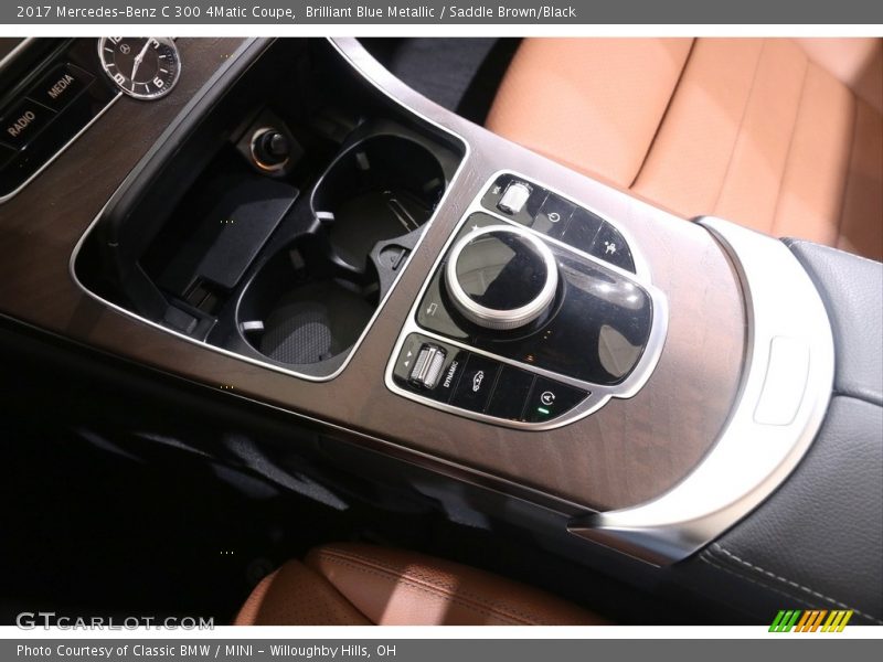 Brilliant Blue Metallic / Saddle Brown/Black 2017 Mercedes-Benz C 300 4Matic Coupe
