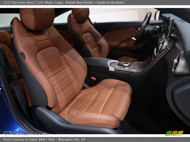 Brilliant Blue Metallic / Saddle Brown/Black 2017 Mercedes-Benz C 300 4Matic Coupe