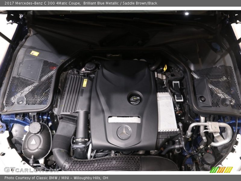 Brilliant Blue Metallic / Saddle Brown/Black 2017 Mercedes-Benz C 300 4Matic Coupe