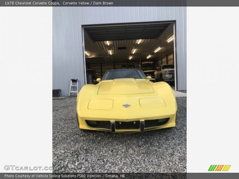Corvette Yellow / Dark Brown 1978 Chevrolet Corvette Coupe