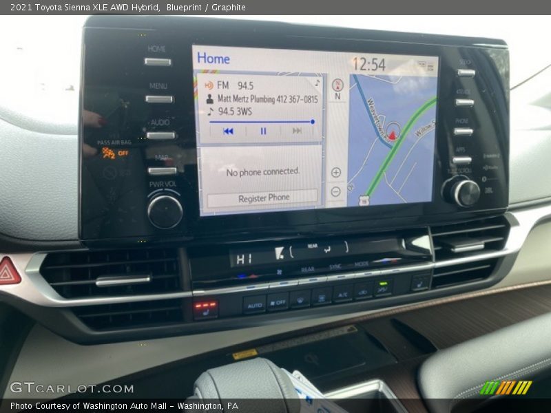 Blueprint / Graphite 2021 Toyota Sienna XLE AWD Hybrid