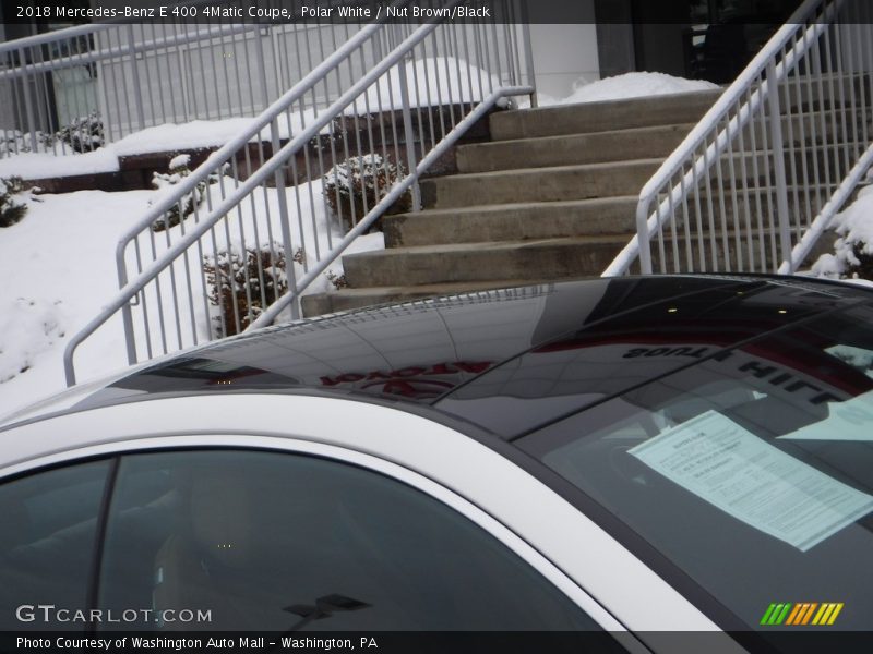Polar White / Nut Brown/Black 2018 Mercedes-Benz E 400 4Matic Coupe