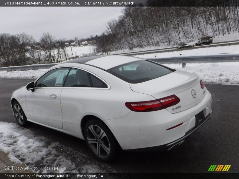 Polar White / Nut Brown/Black 2018 Mercedes-Benz E 400 4Matic Coupe