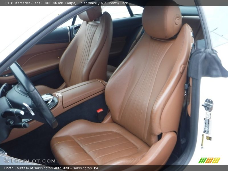 Polar White / Nut Brown/Black 2018 Mercedes-Benz E 400 4Matic Coupe