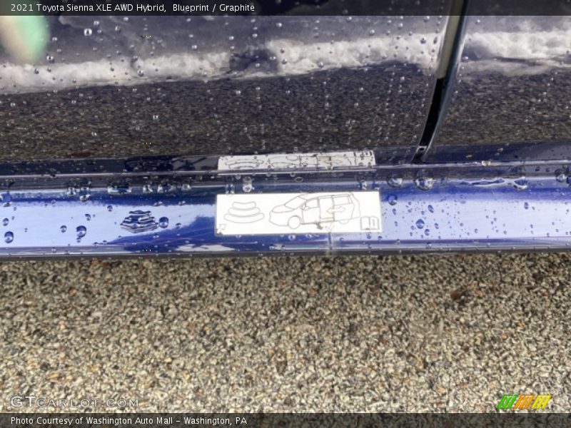 Blueprint / Graphite 2021 Toyota Sienna XLE AWD Hybrid