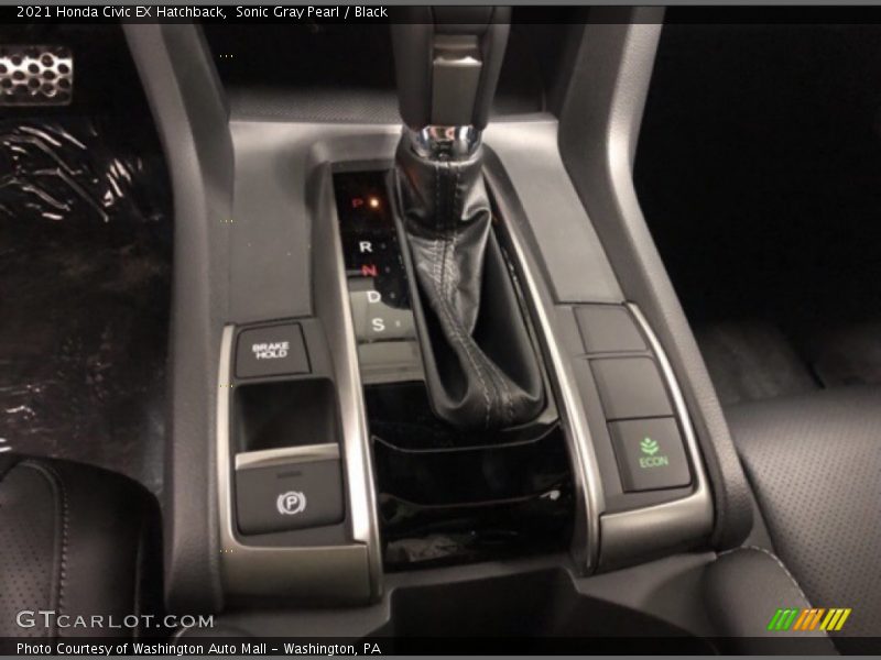 Sonic Gray Pearl / Black 2021 Honda Civic EX Hatchback