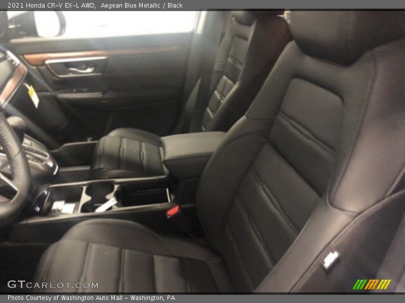 Aegean Blue Metallic / Black 2021 Honda CR-V EX-L AWD