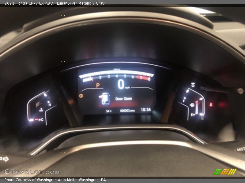 Lunar Silver Metallic / Gray 2021 Honda CR-V EX AWD