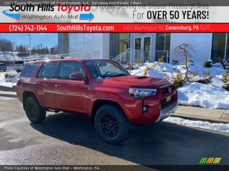 Barcelona Red Metallic / Black 2021 Toyota 4Runner TRD Off Road Premium 4x4