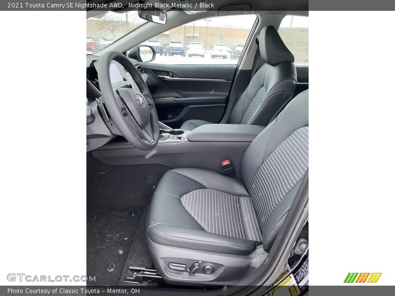 Midnight Black Metallic / Black 2021 Toyota Camry SE Nightshade AWD