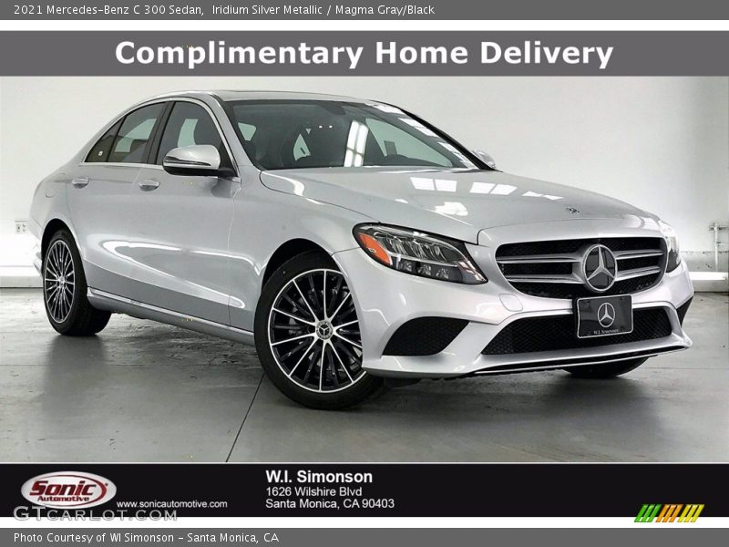 Iridium Silver Metallic / Magma Gray/Black 2021 Mercedes-Benz C 300 Sedan