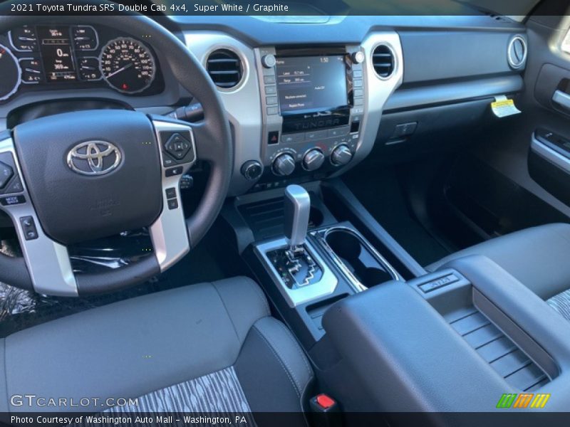 Super White / Graphite 2021 Toyota Tundra SR5 Double Cab 4x4
