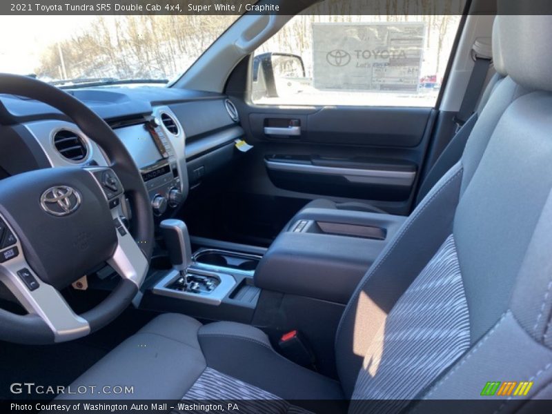 Super White / Graphite 2021 Toyota Tundra SR5 Double Cab 4x4