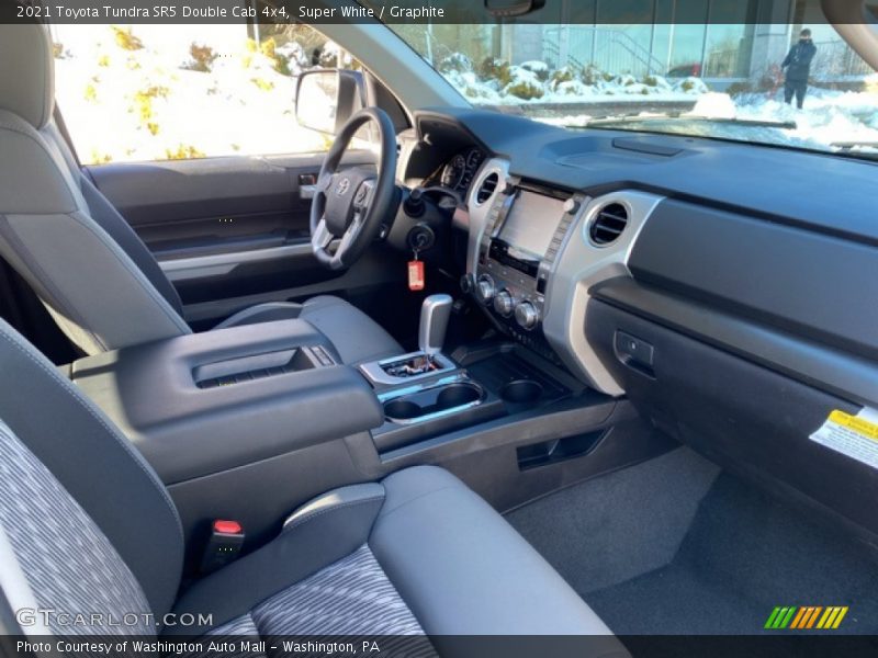 Super White / Graphite 2021 Toyota Tundra SR5 Double Cab 4x4