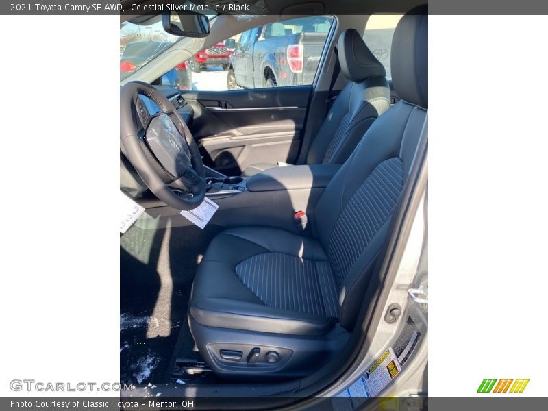 Celestial Silver Metallic / Black 2021 Toyota Camry SE AWD