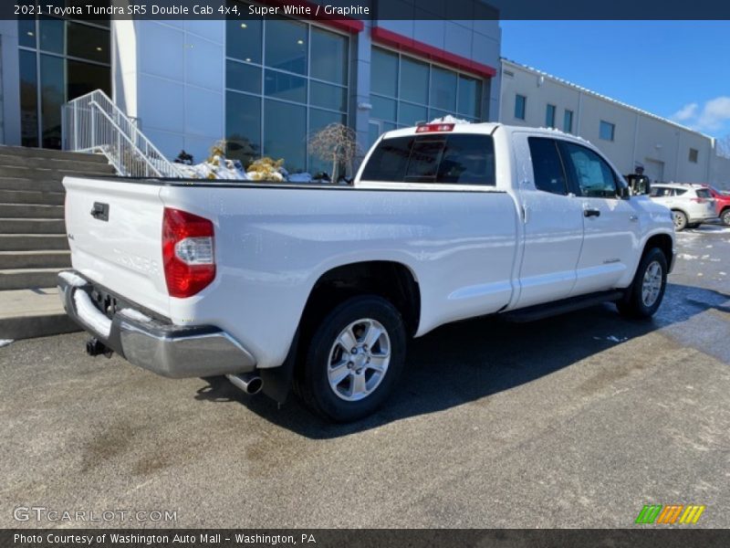 Super White / Graphite 2021 Toyota Tundra SR5 Double Cab 4x4