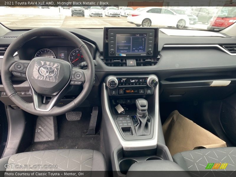 Midnight Black Metallic / Black 2021 Toyota RAV4 XLE AWD