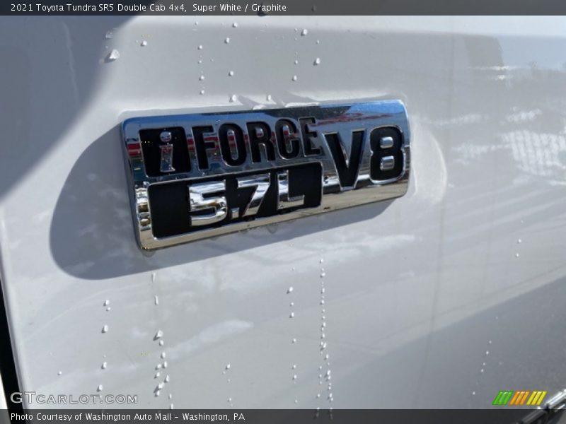 Super White / Graphite 2021 Toyota Tundra SR5 Double Cab 4x4