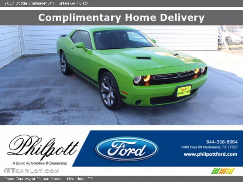 Green Go / Black 2017 Dodge Challenger SXT