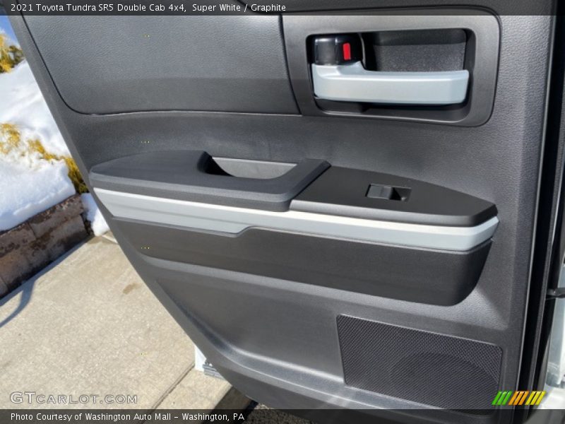 Super White / Graphite 2021 Toyota Tundra SR5 Double Cab 4x4