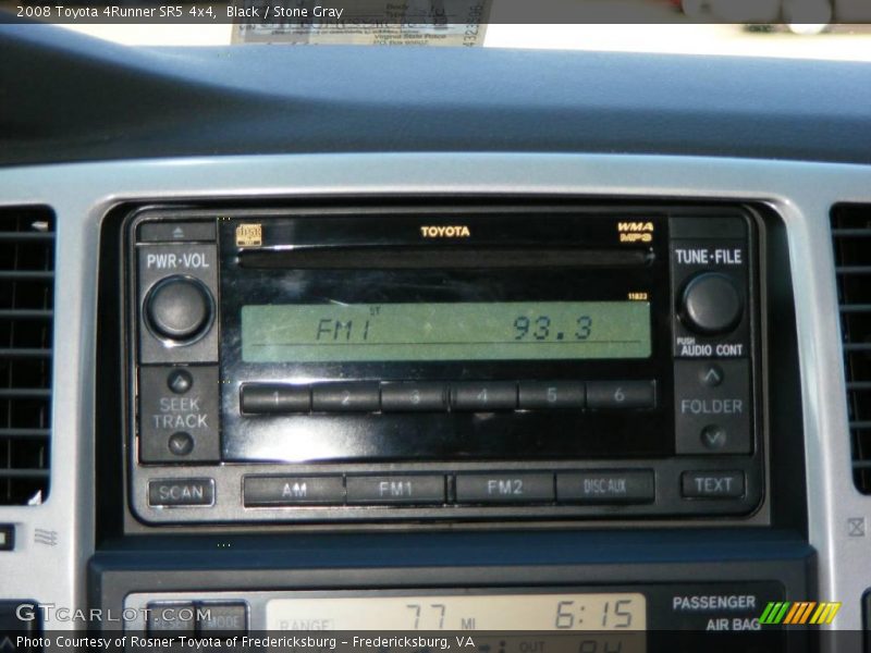 Black / Stone Gray 2008 Toyota 4Runner SR5 4x4