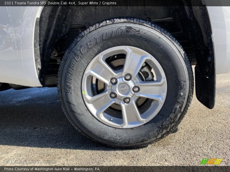 Super White / Graphite 2021 Toyota Tundra SR5 Double Cab 4x4