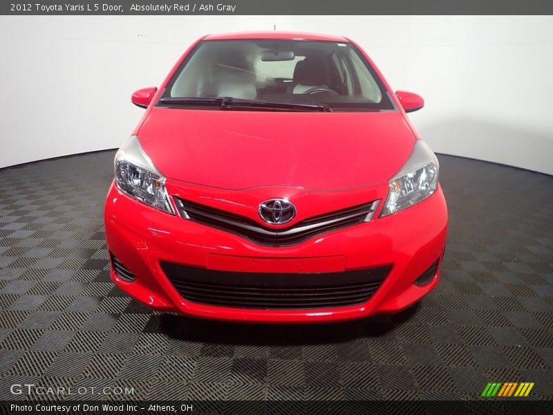 Absolutely Red / Ash Gray 2012 Toyota Yaris L 5 Door