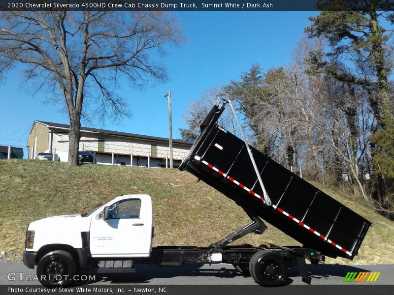  2020 Silverado 4500HD Crew Cab Chassis Dump Truck Summit White