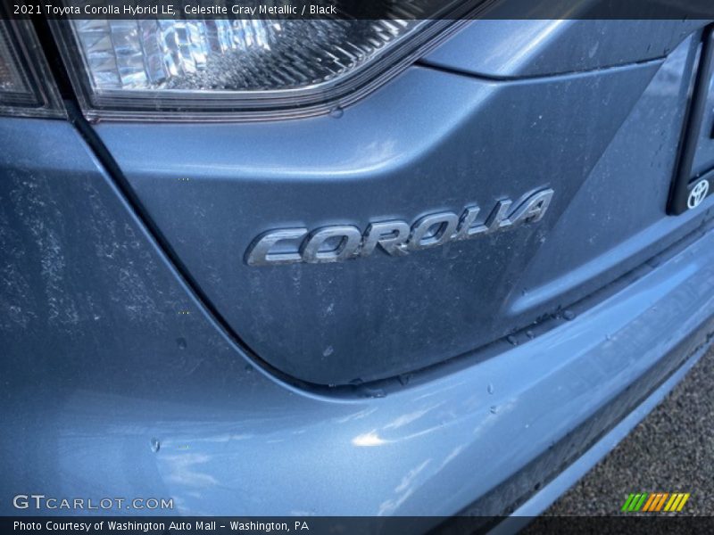 Celestite Gray Metallic / Black 2021 Toyota Corolla Hybrid LE
