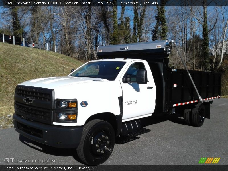 Summit White / Dark Ash 2020 Chevrolet Silverado 4500HD Crew Cab Chassis Dump Truck