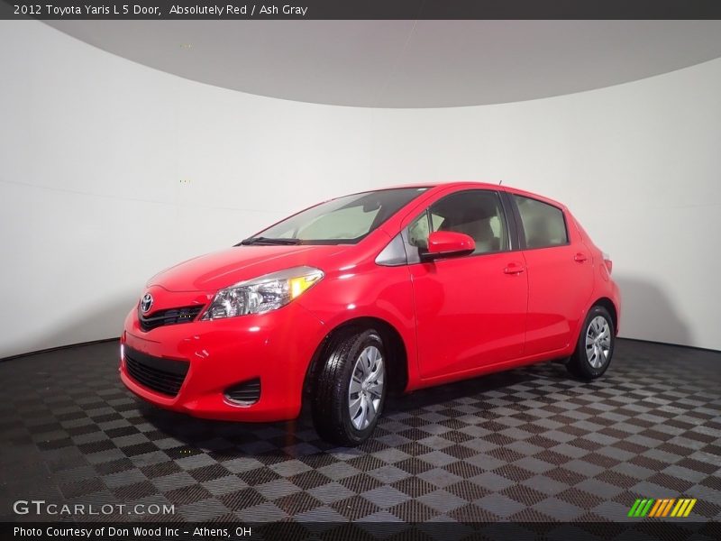 Absolutely Red / Ash Gray 2012 Toyota Yaris L 5 Door