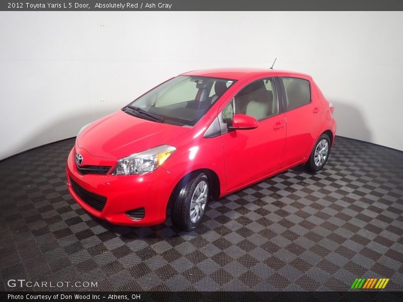 Absolutely Red / Ash Gray 2012 Toyota Yaris L 5 Door