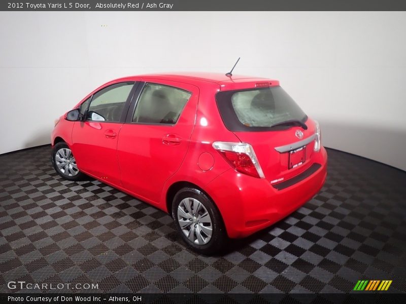 Absolutely Red / Ash Gray 2012 Toyota Yaris L 5 Door