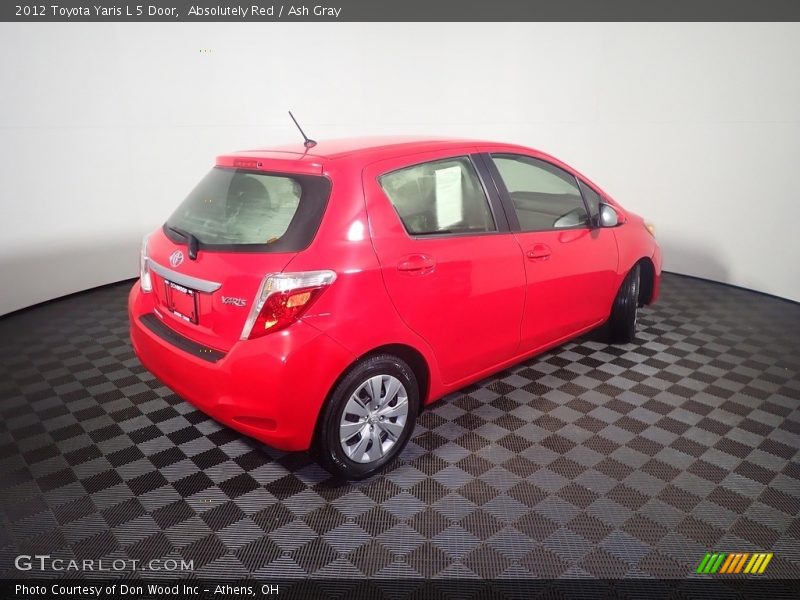 Absolutely Red / Ash Gray 2012 Toyota Yaris L 5 Door