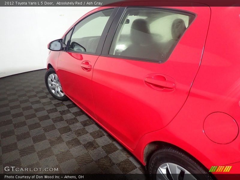 Absolutely Red / Ash Gray 2012 Toyota Yaris L 5 Door