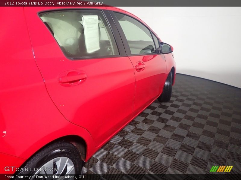 Absolutely Red / Ash Gray 2012 Toyota Yaris L 5 Door
