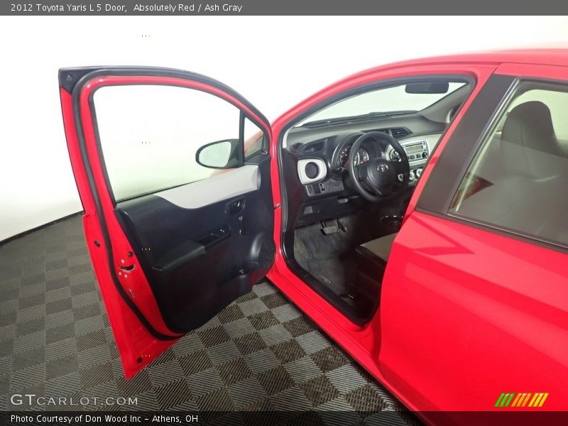 Absolutely Red / Ash Gray 2012 Toyota Yaris L 5 Door