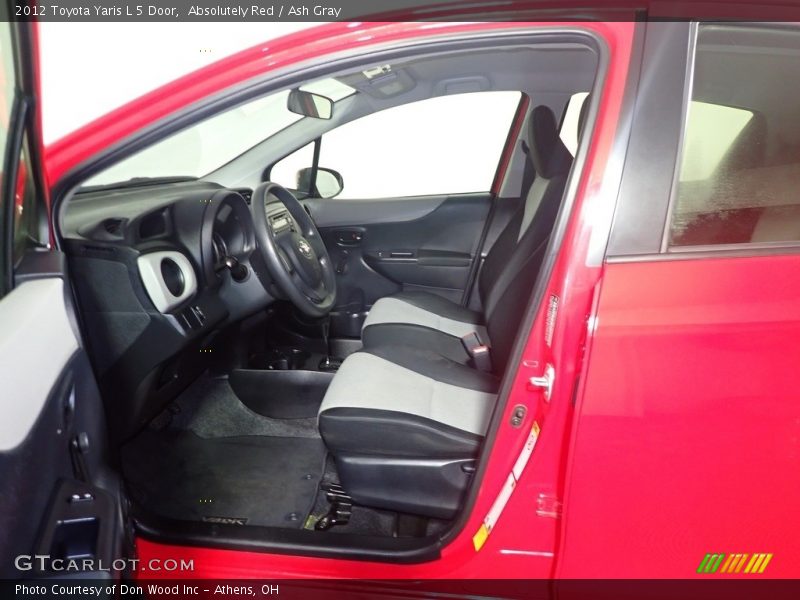 Absolutely Red / Ash Gray 2012 Toyota Yaris L 5 Door