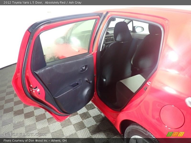 Absolutely Red / Ash Gray 2012 Toyota Yaris L 5 Door