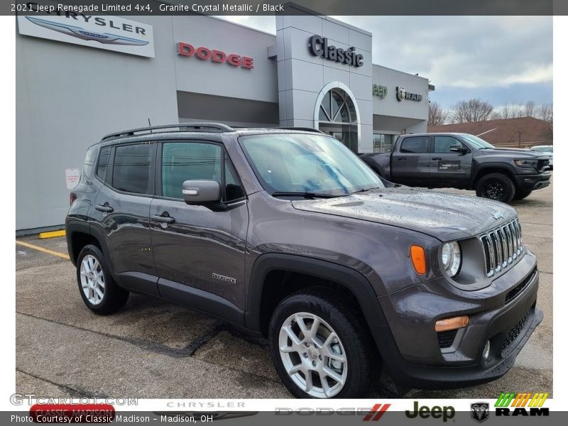 Granite Crystal Metallic / Black 2021 Jeep Renegade Limited 4x4