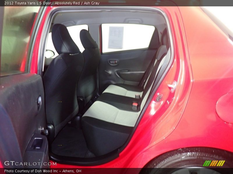 Absolutely Red / Ash Gray 2012 Toyota Yaris L 5 Door