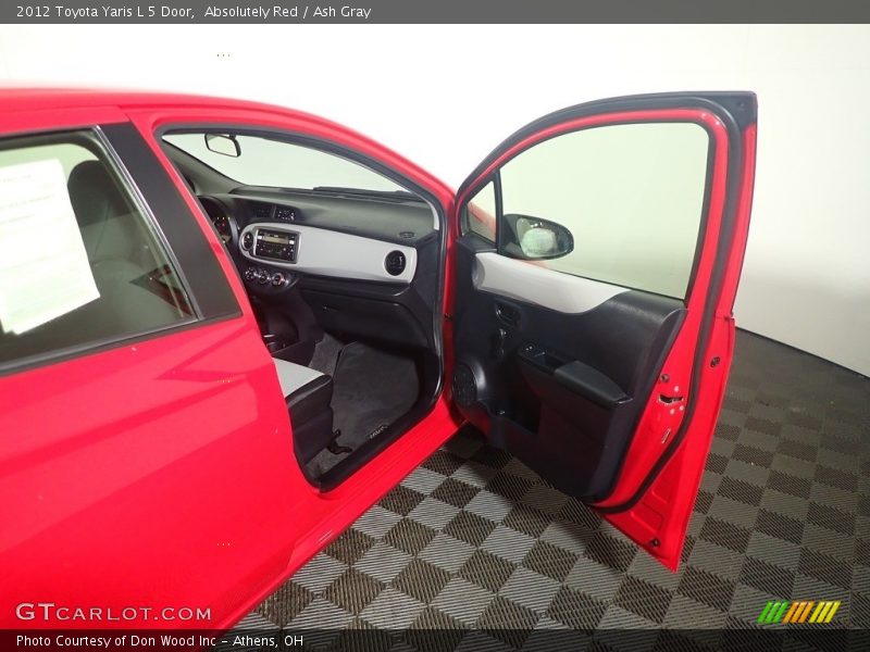 Absolutely Red / Ash Gray 2012 Toyota Yaris L 5 Door